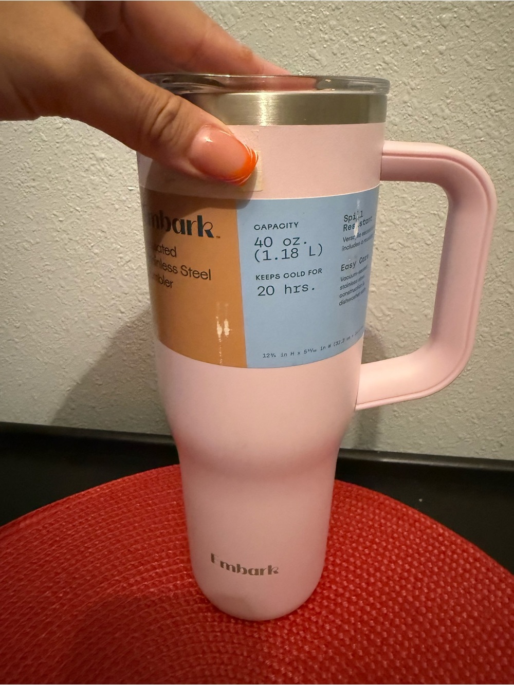 New 40oz Stainless Steel Tumbler No Straw Purple - Embark